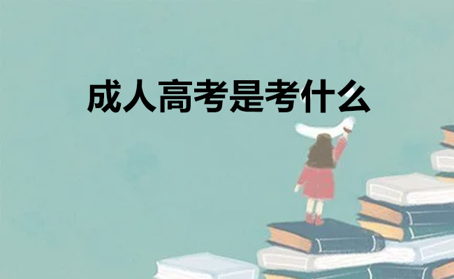 成人高考是考什么