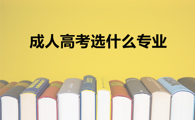 成人高考选什么专业