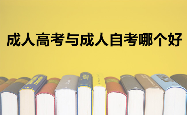 成人高考与成人自考哪个好