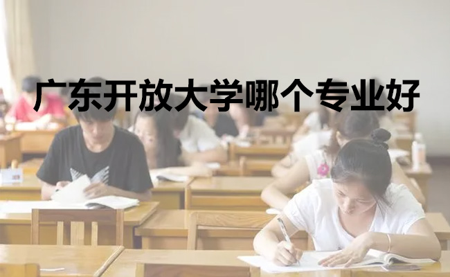 广东开放大学哪个专业好