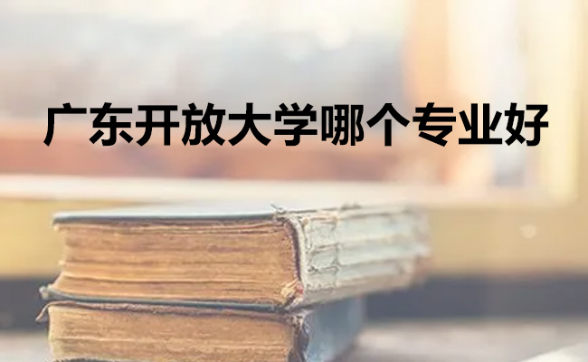 广东开放大学哪个专业好