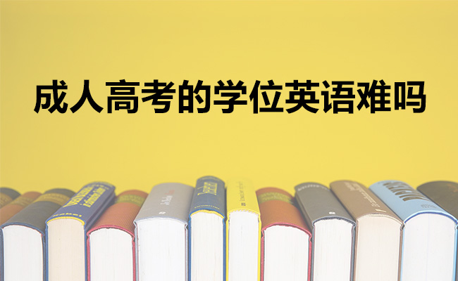 成人高考的学位英语难吗