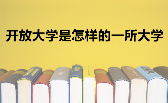 开放大学是怎样的一所大学