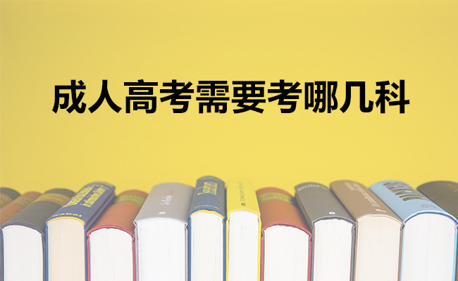 成人高考需要考哪几科