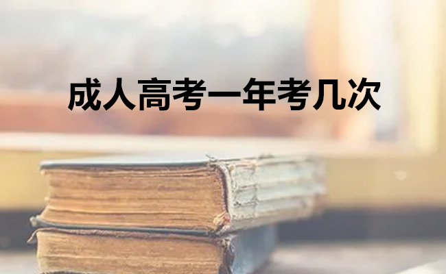 成人高考一年考几次