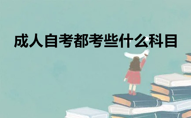 成人自考都考些什么科目