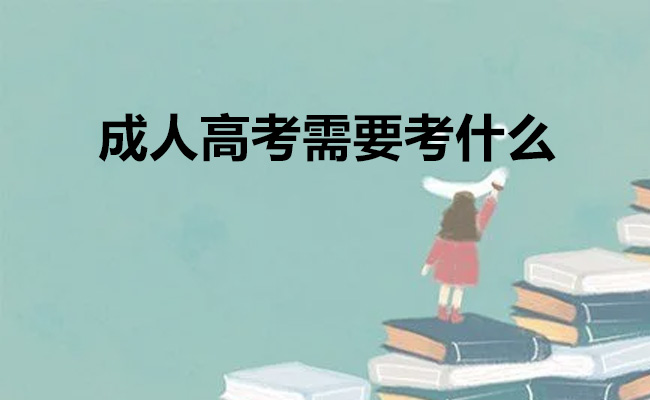 成人高考需要考什么