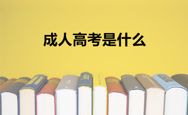 成人高考是什么