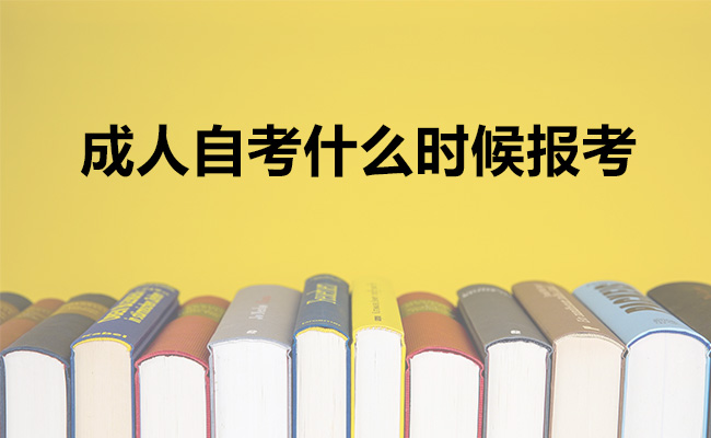成人自考什么时候报考