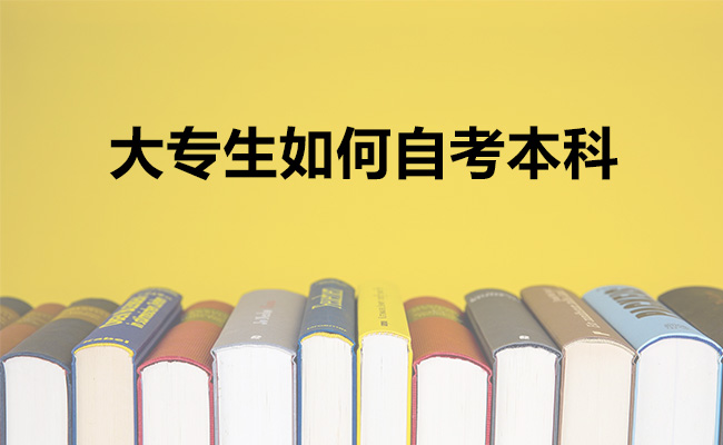 大专生如何自考本科