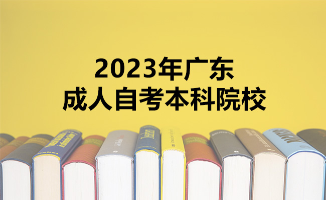 2023年广东成人自考本科院校