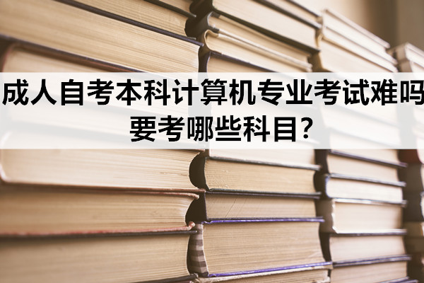 成人自考本科计算机专业考试难吗？要考哪些科目？